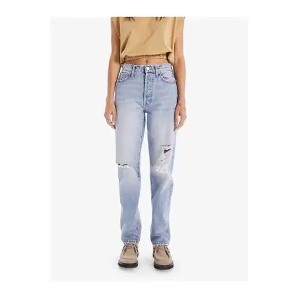 MOTHER The Huffy Skimp High Waist Straight Jeans Hotter on the Other Side 30 - Picture 1 of 12
